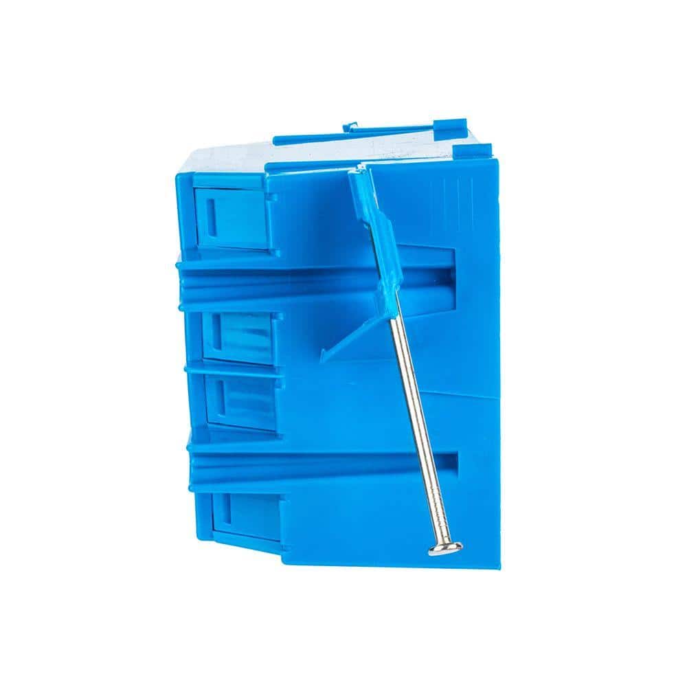 2 - Gang 32 cu. in. Blue Electrical PVC New Work Electrical Switch and Outlet Box (5 - Pack) (B232ACP - 5) - Stu's Home Improvement Outlet