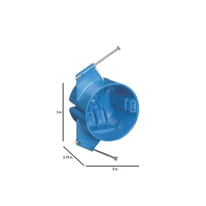 18 cu. in. Electrical PVC New Work Electrical Ceiling Box (B518AR - UPC) - Stu's Home Improvement Outlet