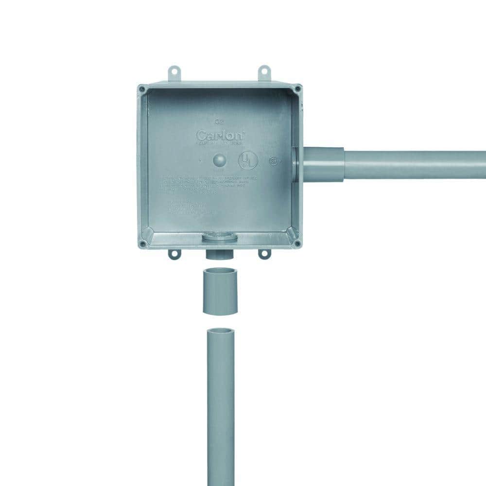 6 in. x 6 in. x 4 in. Gray PVC Junction Box - Stu's Home Improvement Outlet