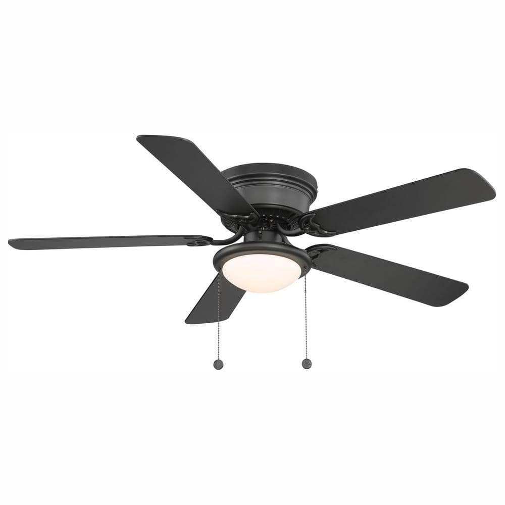 PRIVATE BRAND UNBRANDED Hugger 52 in. LED Indoor Black Ceiling Fan with Light Kit - Stu's Home Improvement Outlet