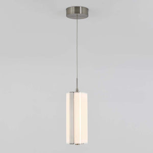 Subway Round 12 - Watt 1 Light Chrome Modern Integrated LED Mini Pendant Light Fixture for Kitchen Island - Stu's Home Improvement Outlet