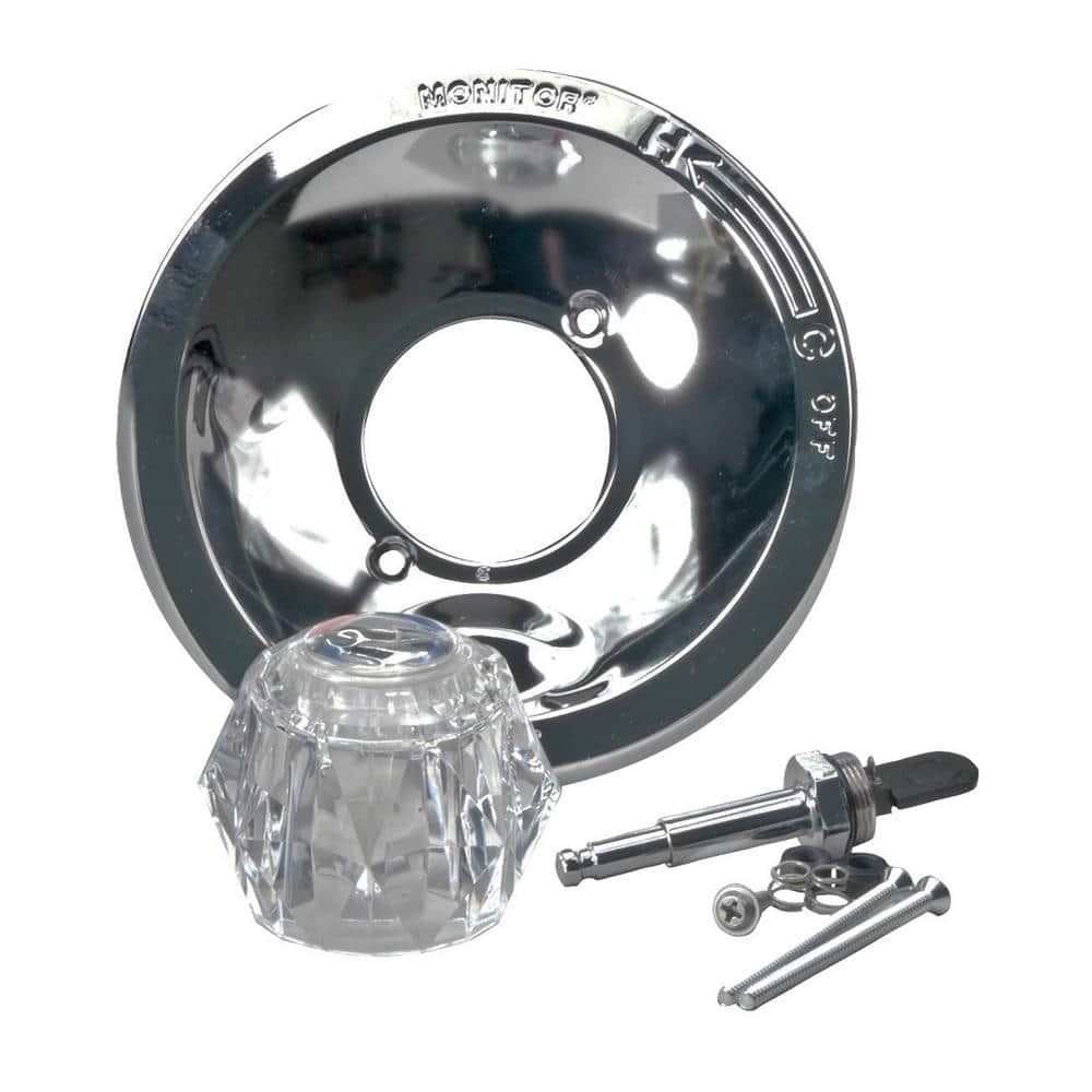 Monitor 1-Handle Knob Wall Mount Valve Trim in Chrome (Valve Not Included)