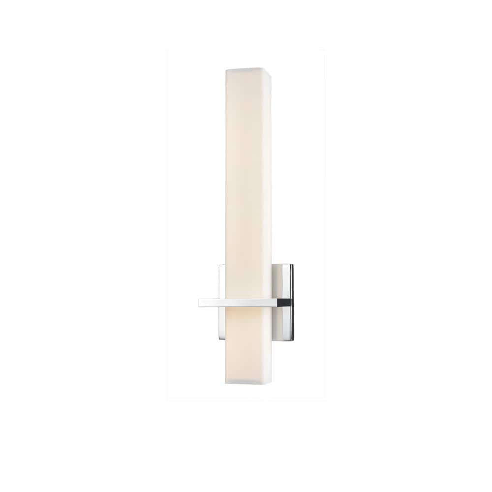 Nepal 18 in. 1 Light 18 - Watt Chrome Integrated LED Wall Sconce - Stu's Home Improvement Outlet