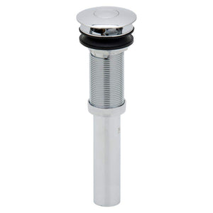 2 - in - 1 Brass Sink Drain - Push Drain, Chrome - Stu's Home Improvement Outlet