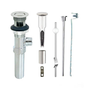 2 in 1 - Easy Pop - Up Plastic Pop - Up Drain, Chrome - Stu's Home Improvement Outlet