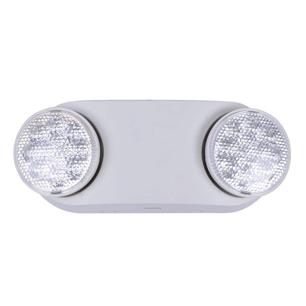 Oval 11 - Watt Equivalent Integrated LED White Emergency Light with Ni - Cad 3.6 - Volt Battery - Stu's Home Improvement Outlet