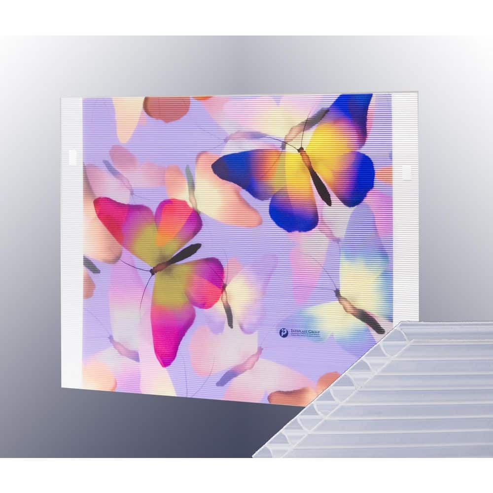 48 in. x 96 in. x 0.157 in. (4mm) Clear Corrugated Twinwall Plastic Sheet (10-Pack)