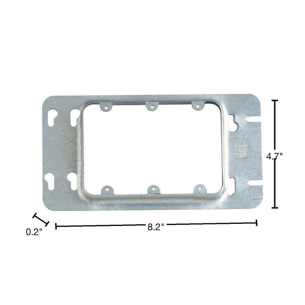 3 - Gang 58 cu. in. Pre - Galvanized Steel Gang Box (3GC - 5R) - Stu's Home Improvement Outlet