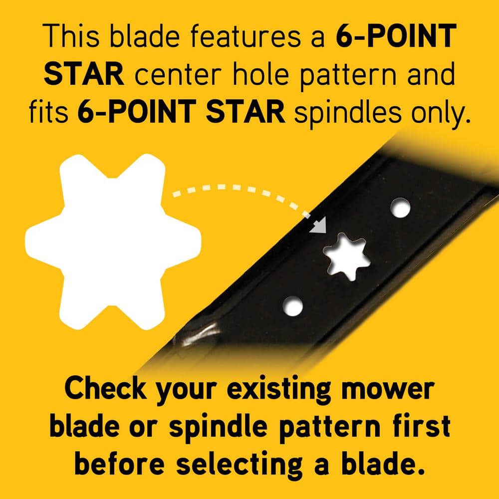 Original Equipment High Lift Blade Set for Select 50 in. Riding Lawn Mowers with 6-Point Star OE# 942-05052, 742-05052