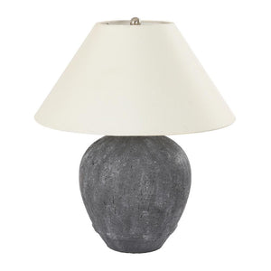 21.65 in. Dark Gray Ceramic Table Lamp - Stu's Home Improvement Outlet