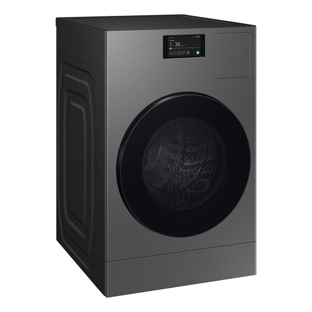 Bespoke 5.3 cu. ft. Ultra Capacity All - In - One Washer Dryer Combo with Super Speed and Ventless Heat Pump in Dark Steel(WD53DBA900HZ) - Stu's Home Improvement Outlet