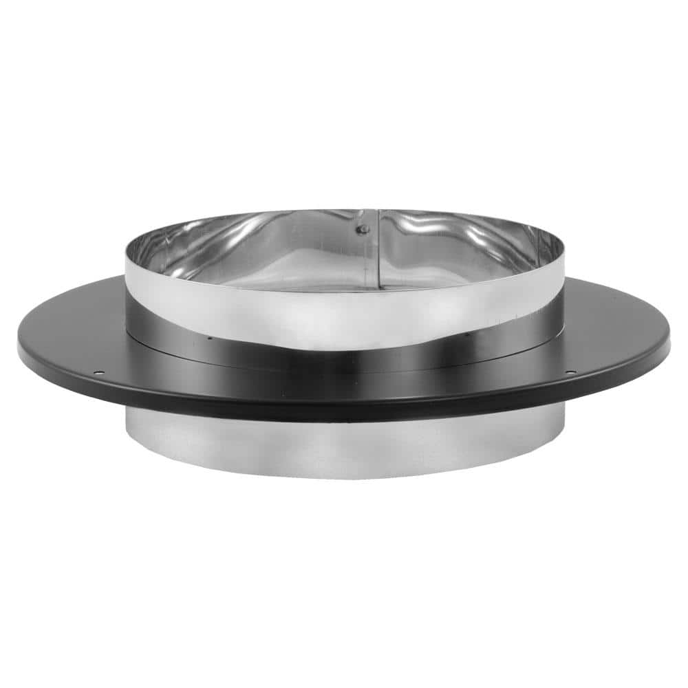 Model DVL Double Wall Stove Pipe 6in. Diameter Chimney Adapter with Trim, DB & DVL