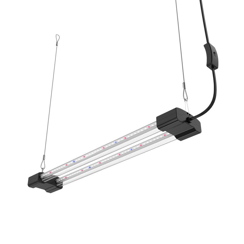 2 ft. LED Grow Light Full Spectrum 5000K Daylight and 660 nm Red 450 nm Blue Linkable Indoor Plant Fixture