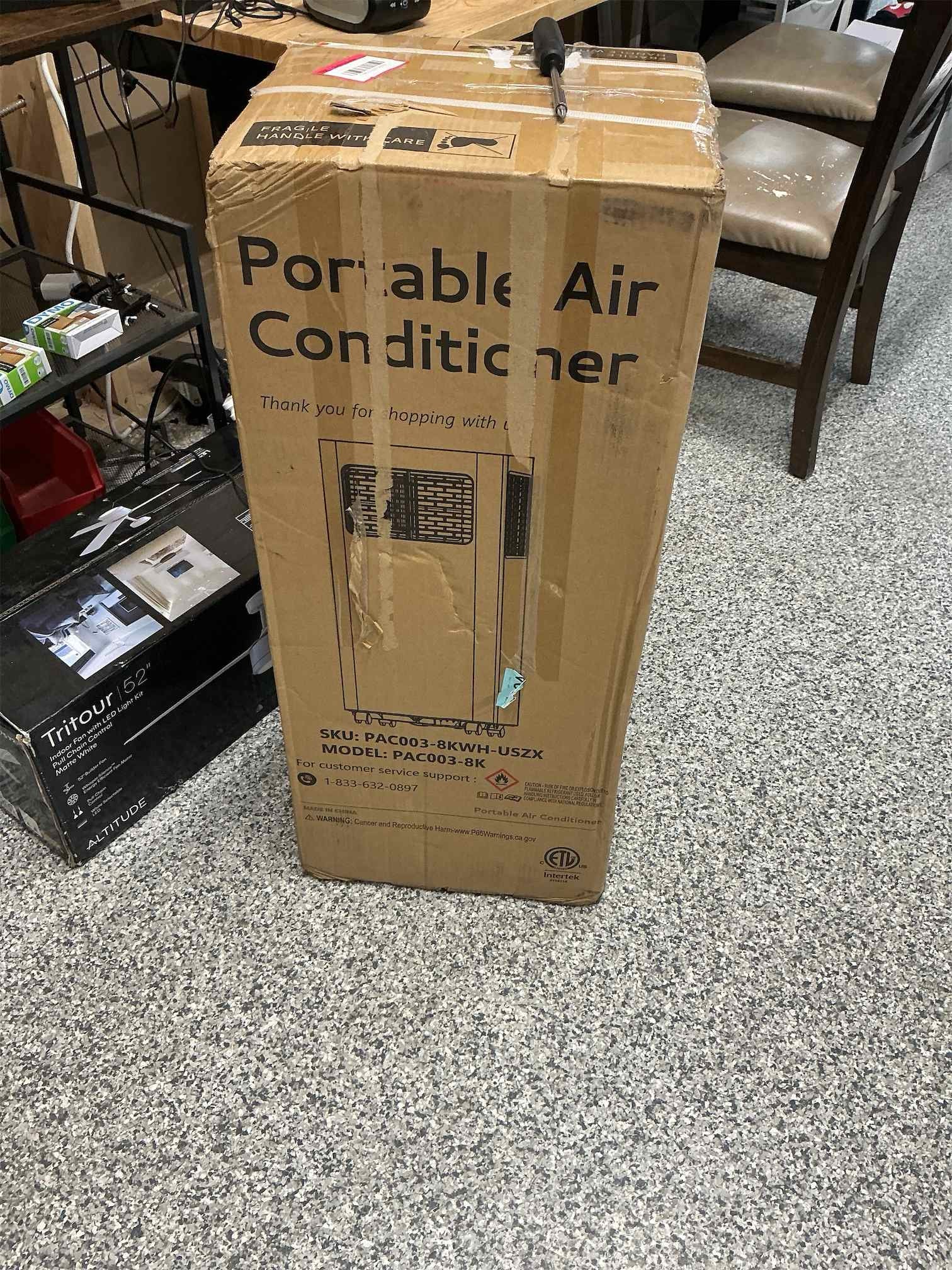 EUHOMY 8,000 BTU Portable Air Conditioners, 4-in-1 Air Conditioner Portable Up to 350 Sq.Ft., Portable AC Unit with Cool, Fan, Dehumidifier, Sleep, 24H Timer, Remote & Installation Kit, for Bedroom