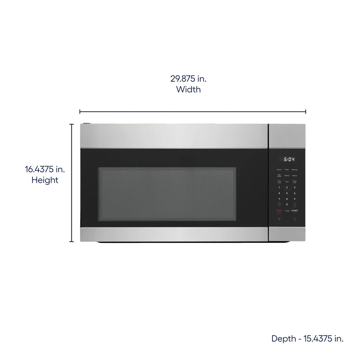 Frigidaire Logo Free 1.7-cu ft Over-the-Range Microwave ( Stainless Steel )
