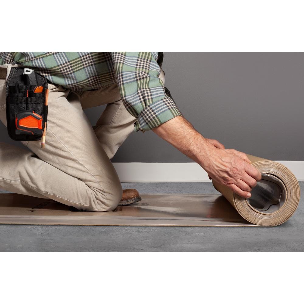 75 sq. ft. 3 ft. x 25 ft. x 3.2 mm Waterproof Premium Plus 10-in-1 Underlayment - Vinyl Plank, Laminate, Engineered Wood