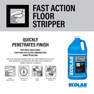 1 Gal. Fast Action Floor Stripper Concentrate; Removes Heavy Build Up on Vinyl, Epoxy and Concrete Flooring - Stu's Home Improvement Outlet