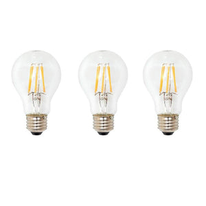 40 - Watt Equivalent A19 Dimmable Clear Filament Vintage Style LED Light Bulb Soft White (3 - Pack) - Stu's Home Improvement Outlet