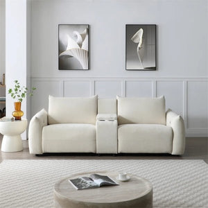 Upholstered Power Lift Sofa with 2 Cup Holders And Storage ,USB power - Stu's Home Improvement Outlet