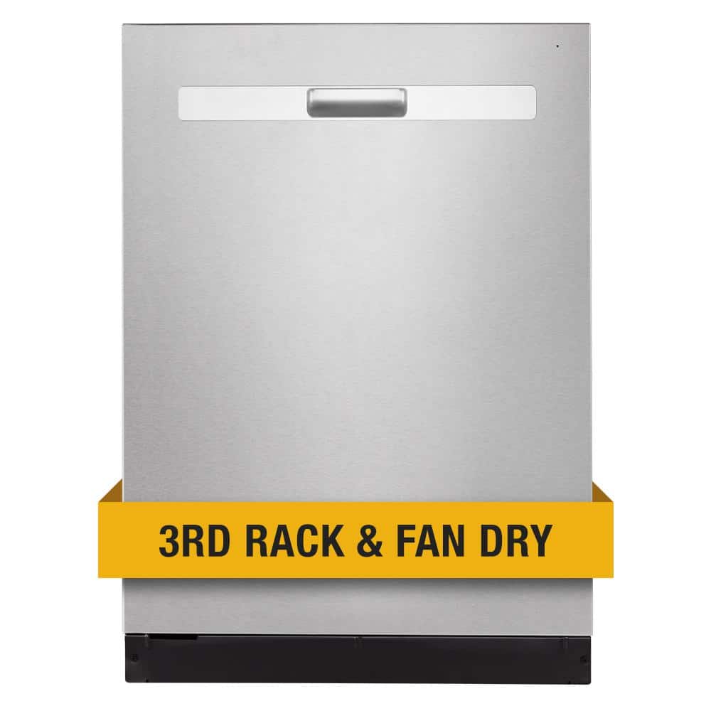 Whirlpool 24 in. Stainless Steel Top Control Dishwasher with 3rd Rack (WDP730HAMZ)