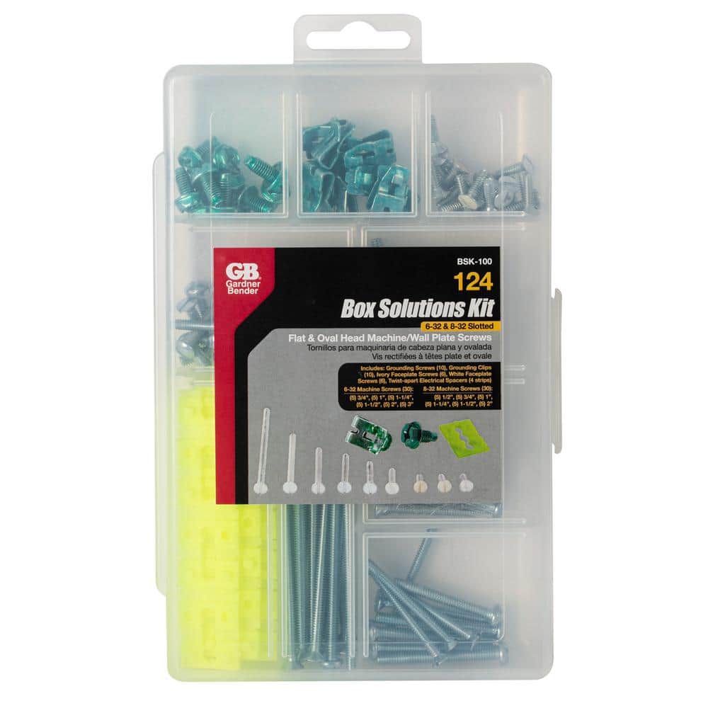 Switch and Outlet Box Installation Screw Kit (124-Piece)