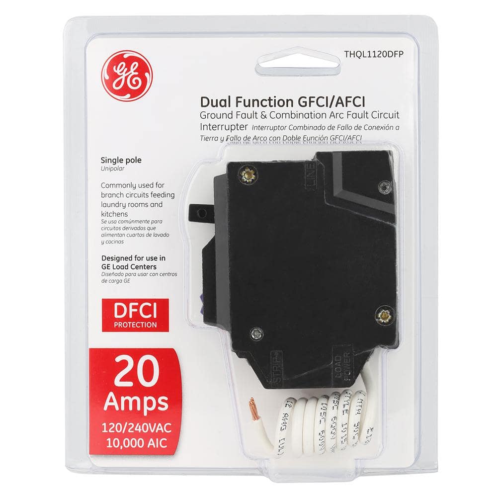 Q - Line 20 Amp 1 - Pole Dual Function Arc Fault/GFCI Breaker - Stu's Home Improvement Outlet