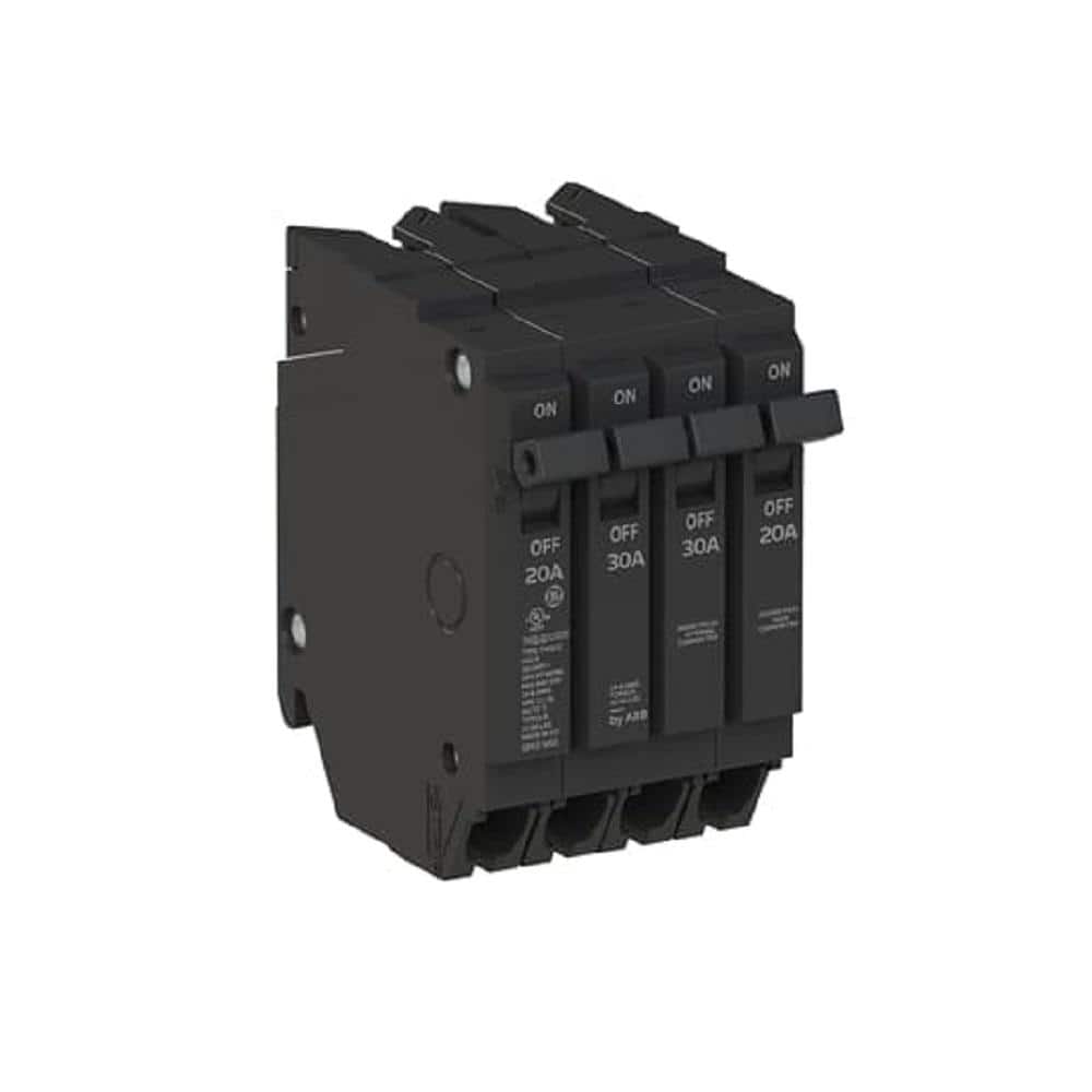 Q - Line 2 - 20 Amp Single - Pole 1 - 30 Amp Double - Pole Quad 120/240 - Volts Circuit Breaker - Stu's Home Improvement Outlet