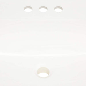 31 in. W x 22 in. D Cultured Marble Vanity Top in White with White Rectangular Single Sink - Stu's Home Improvement Outlet