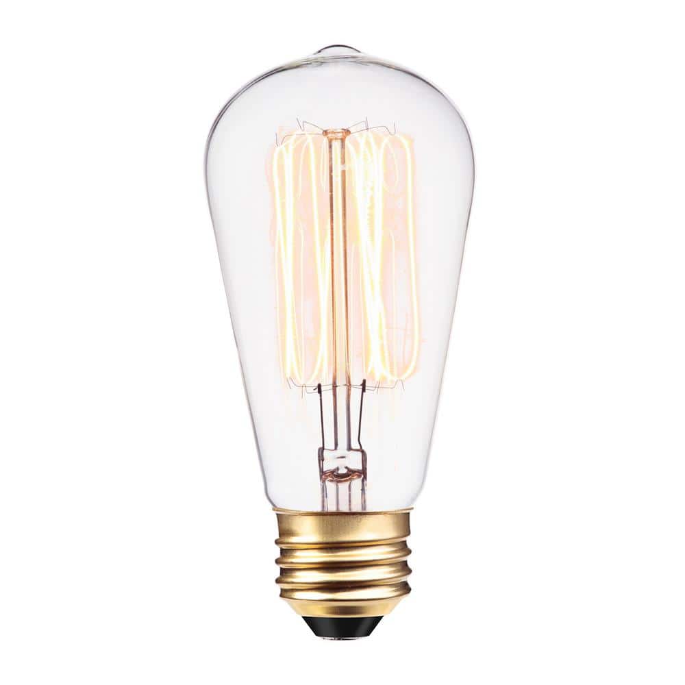 60 Watt S60 Dimmable Cage Filament Vintage Edison Incandescent Light Bulb, Warm Candle Light