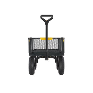 1,200 lb. Heavy - Duty Steel Utility Garden Cart, 6 cu. ft. Capacity, 13 in. Pneumatic Wheels, 2 - in - 1 Pull or Tow Handle - Stu's Home Improvement Outlet