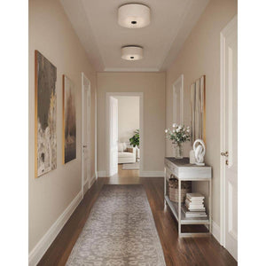 Inspire Collection Graphite Integrated LED Transitional Kitchen Ceiling Light Drum Flush Mount - Stu's Home Improvement Outlet