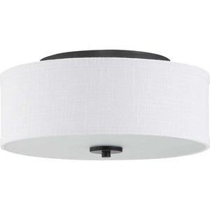 Inspire Collection Graphite Integrated LED Transitional Kitchen Ceiling Light Drum Flush Mount - Stu's Home Improvement Outlet