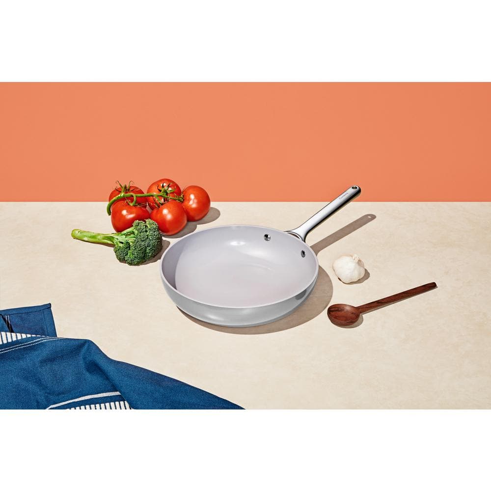 10.35 in. Ceramic Non-Stick Frying Pan in Gray