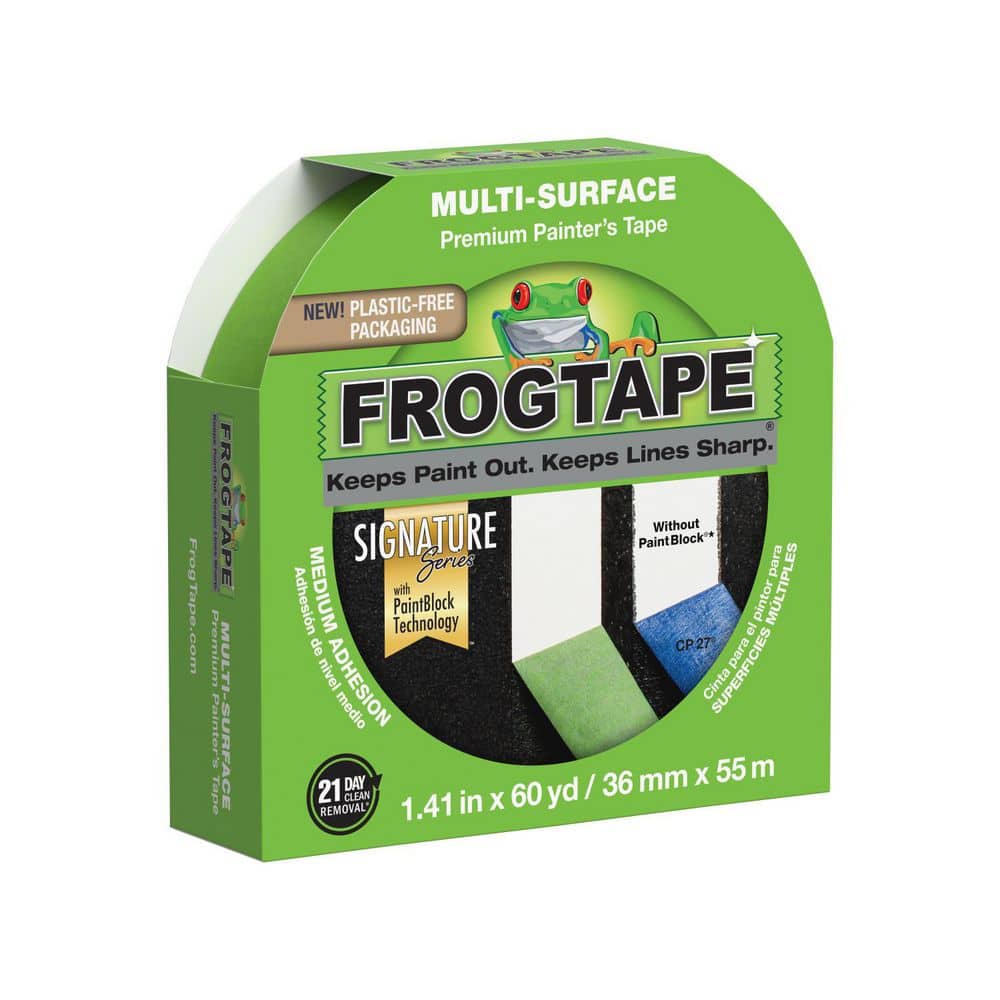 FrogTape Multi-Surface 1.41 in. x 60 yds. Painter's Tape with PaintBlock