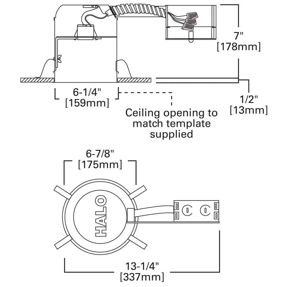 H7 6 in. Aluminum Recessed Lighting Housing for Remodel Ceiling, Insulation Contact, Air - Tite - Stu's Home Improvement Outlet