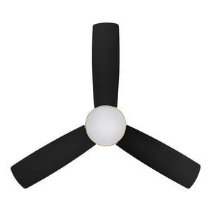 Blaketon 46 in. Indoor/Covered Outdoor Matte Black Modern Ceiling Fan with Integrated LED and Remote Control - Stu's Home Improvement Outlet