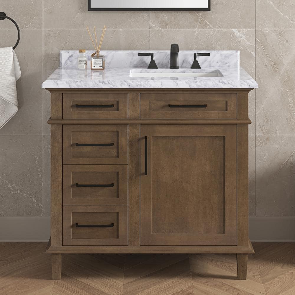 Sonoma 36 in. Single Sink Almond Latte Vanity