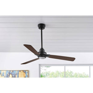 Ester 54 in. White Color Changing Integrated LED Indoor/Outdoor Matte Black Ceiling Fan with Light Kit and Remote - Stu's Home Improvement Outlet