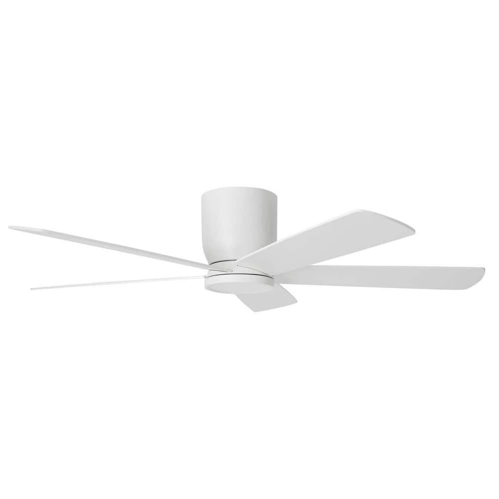Home Decorators Collection Britton 52 in. Integrated LED Indoor Matte White Ceiling Fan with Light Kit and Remote Control - Stu's Home Improvement Outlet