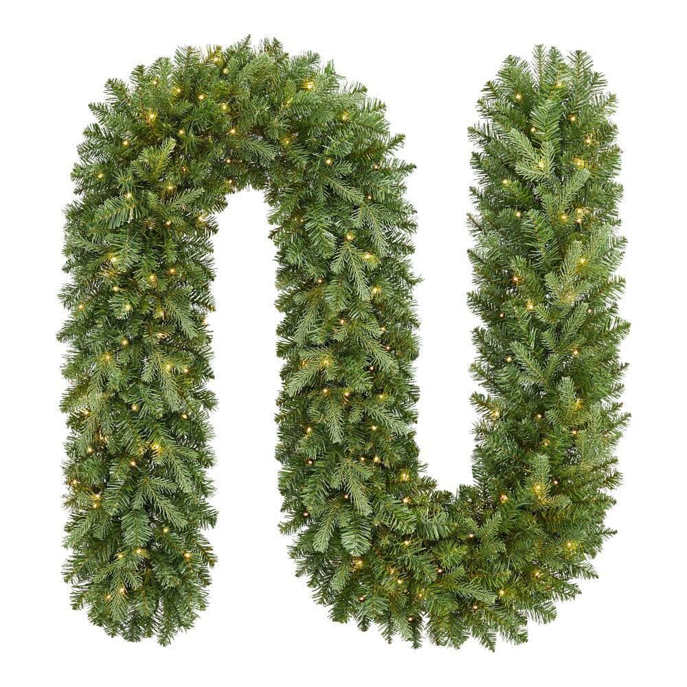 9 ft. Grand Duchess Twinkling Balsam Fir LED Pre-Lit Artificial Christmas Garland G1