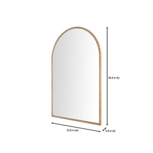 Medium Arched Gold Antiqued Classic Accent Mirror (35 in. H x 24 in. W) - Stu's Home Improvement Outlet