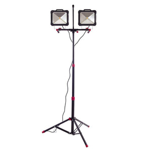 Husky 10000lm Twin Head LED Work Light with Tripod - Stu's Home Improvement Outlet