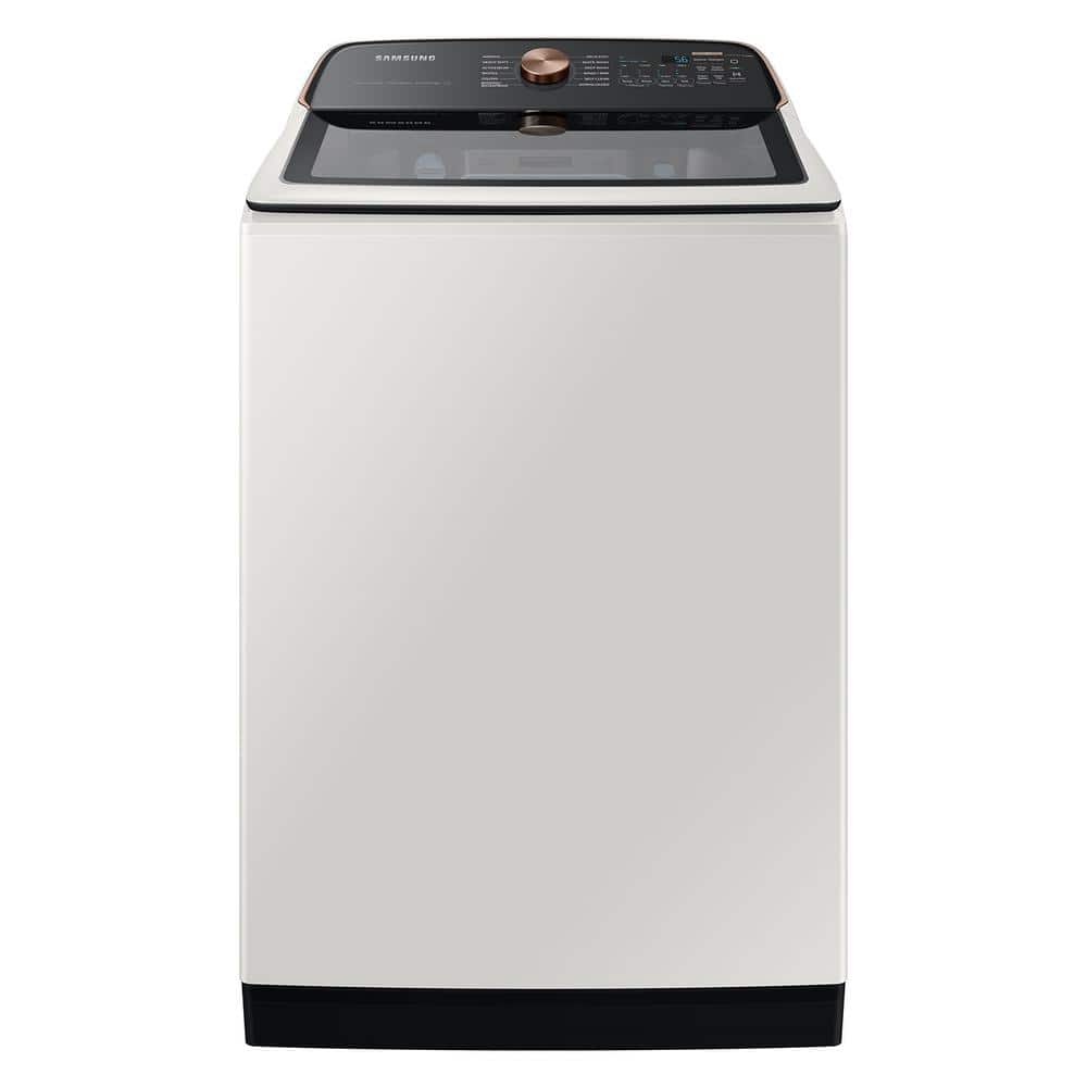 Samsung 5.5 cu. ft. High-Efficiency Extra-Large Capacity Smart Top Load Washer in Ivory with Impeller Auto Dispense System (WA55CG7500AE)