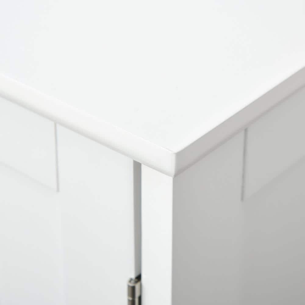 23.50 in. x 11.75 in. x 23.50 in. Under Sink Bathroom Cabinet with U-Shape Cut with MDF Top in White