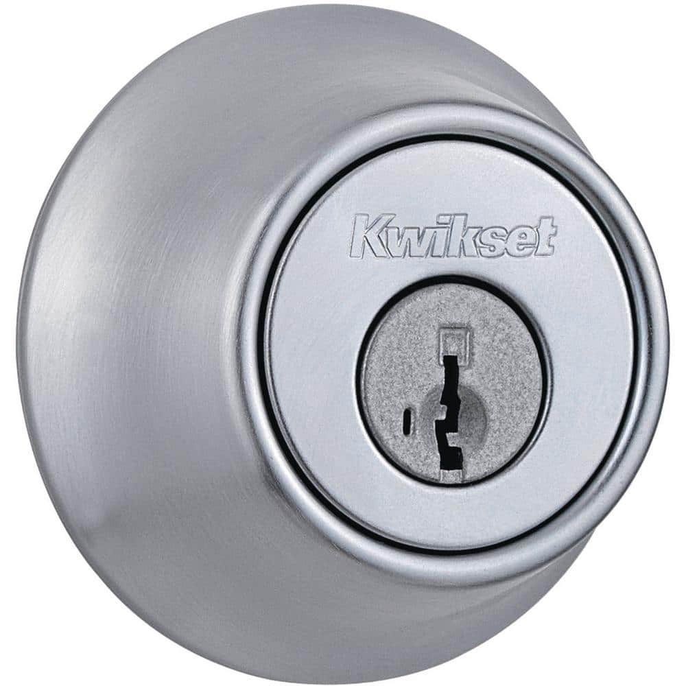 660 Satin Chrome Single Cylinder Deadbolt Featuring SmartKey - Stu's Home Improvement Outlet