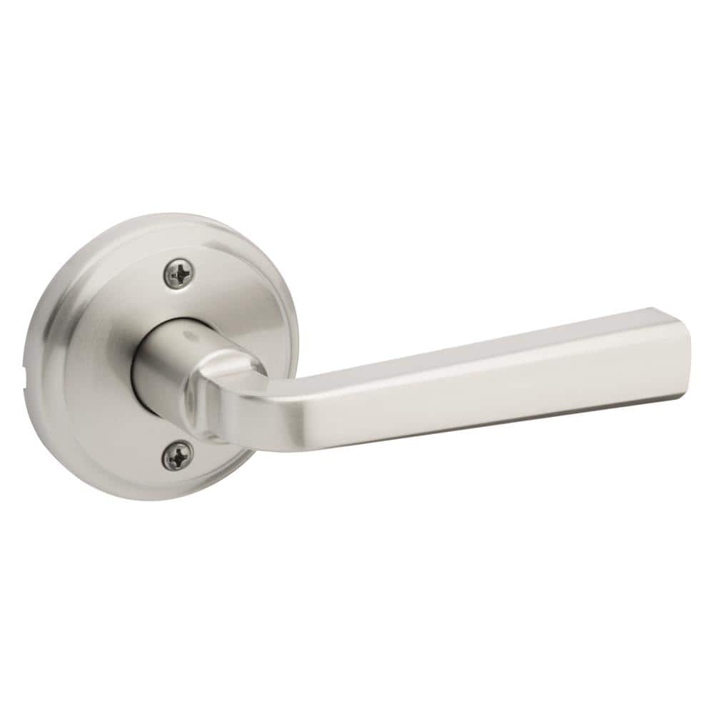Trafford Satin Nickel Reversible Round Straight Half Dummy Door Handle