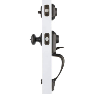 Montara Venetian Bronze Single Cylinder Door Handleset with Juno Entry Door Knob Featuring SmartKey Security - Stu's Home Improvement Outlet