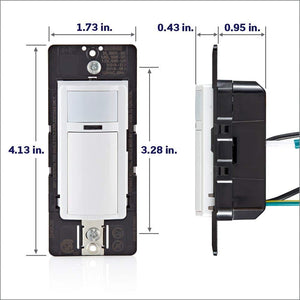 2 Amp Single Pole Decora Motion Sensor In - Wall Switch, Auto - On in Light Almond - Stu's Home Improvement Outlet