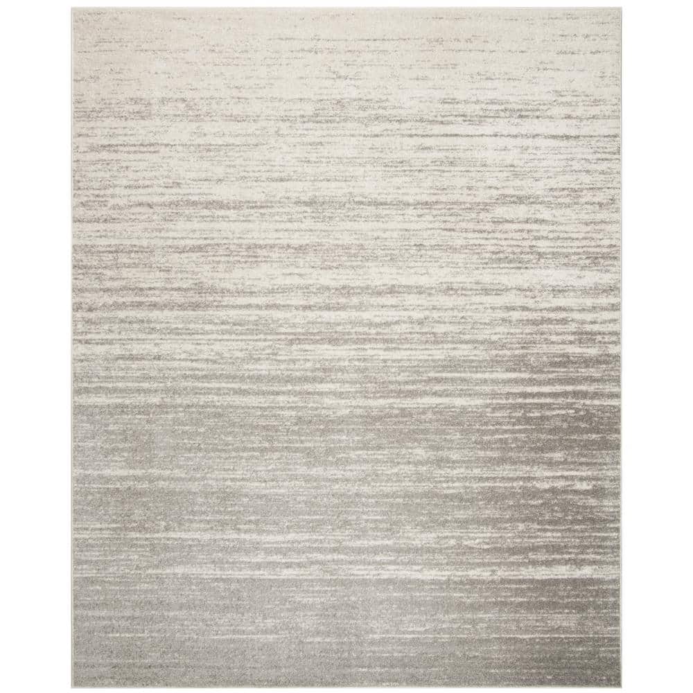 Adirondack Light Gray/Gray 9 ft. x 12 ft. Solid Area Rug