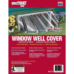 18 in. x 12 in. Polyethylene Circular Bubble Window Well Cover - Stu's Home Improvement Outlet